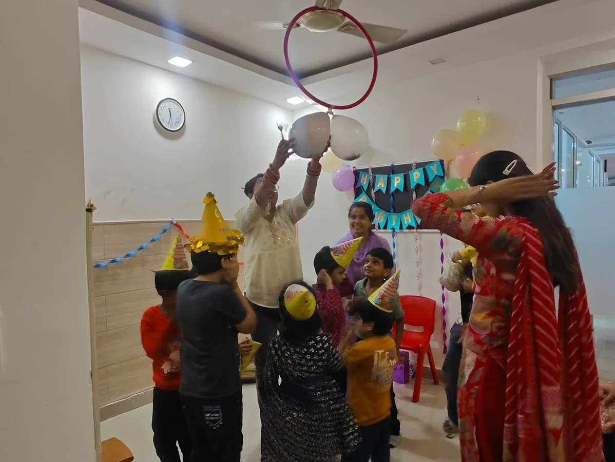 Children participating in a Beyond Therapy event activity